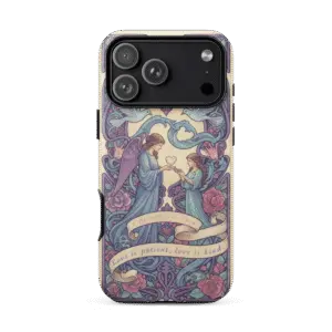 Love Is Patient Tough iPhone Case