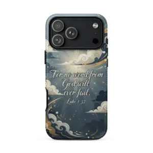 All Things Are Possible With God Tough iPhone Case
