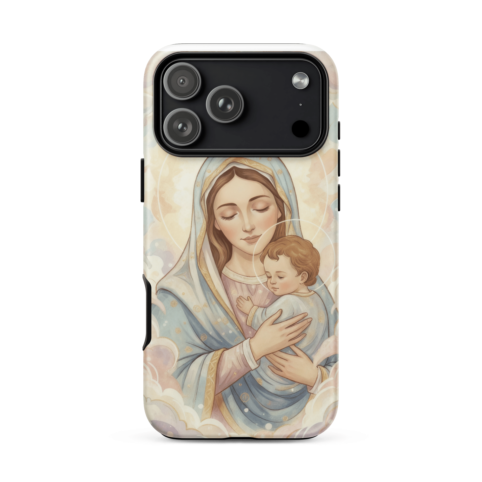 Madonna And Baby Jesus Tough iPhone Case - Image 2