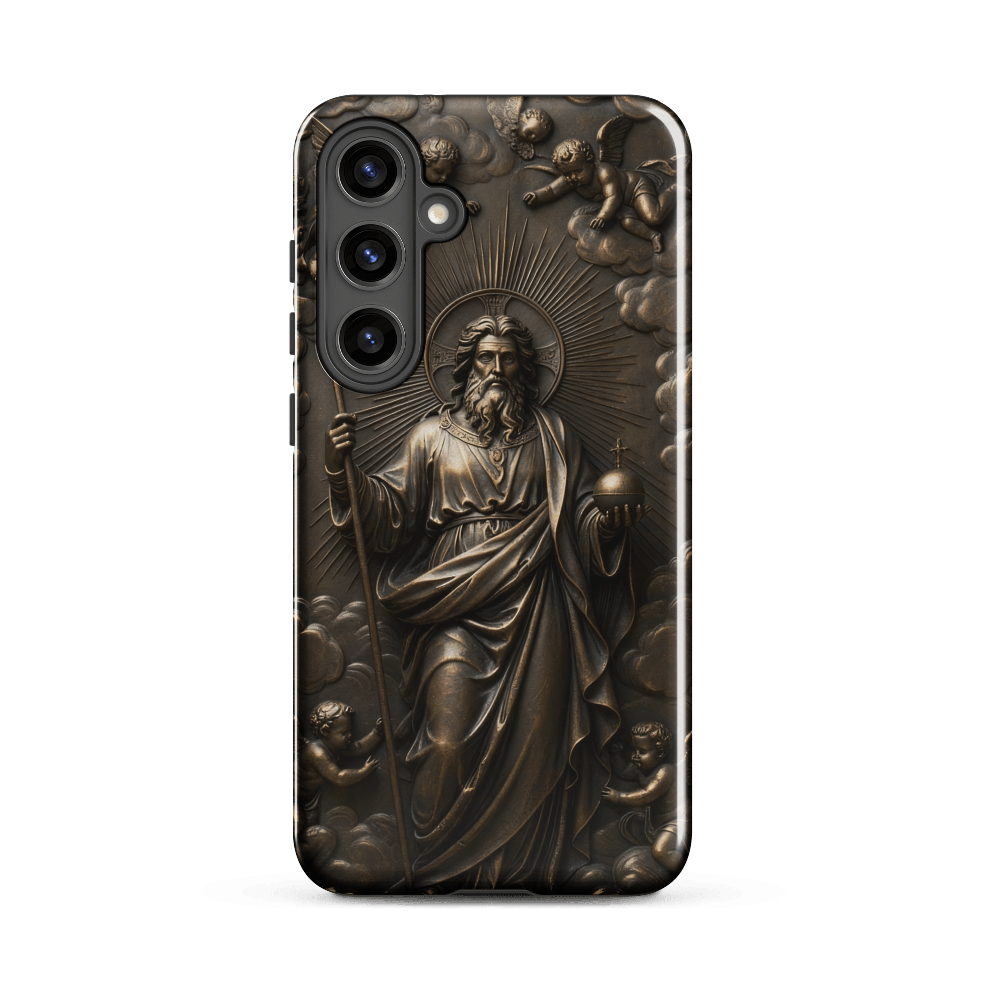 God with Angels in Heaven Tough Samsung Case - Image 5