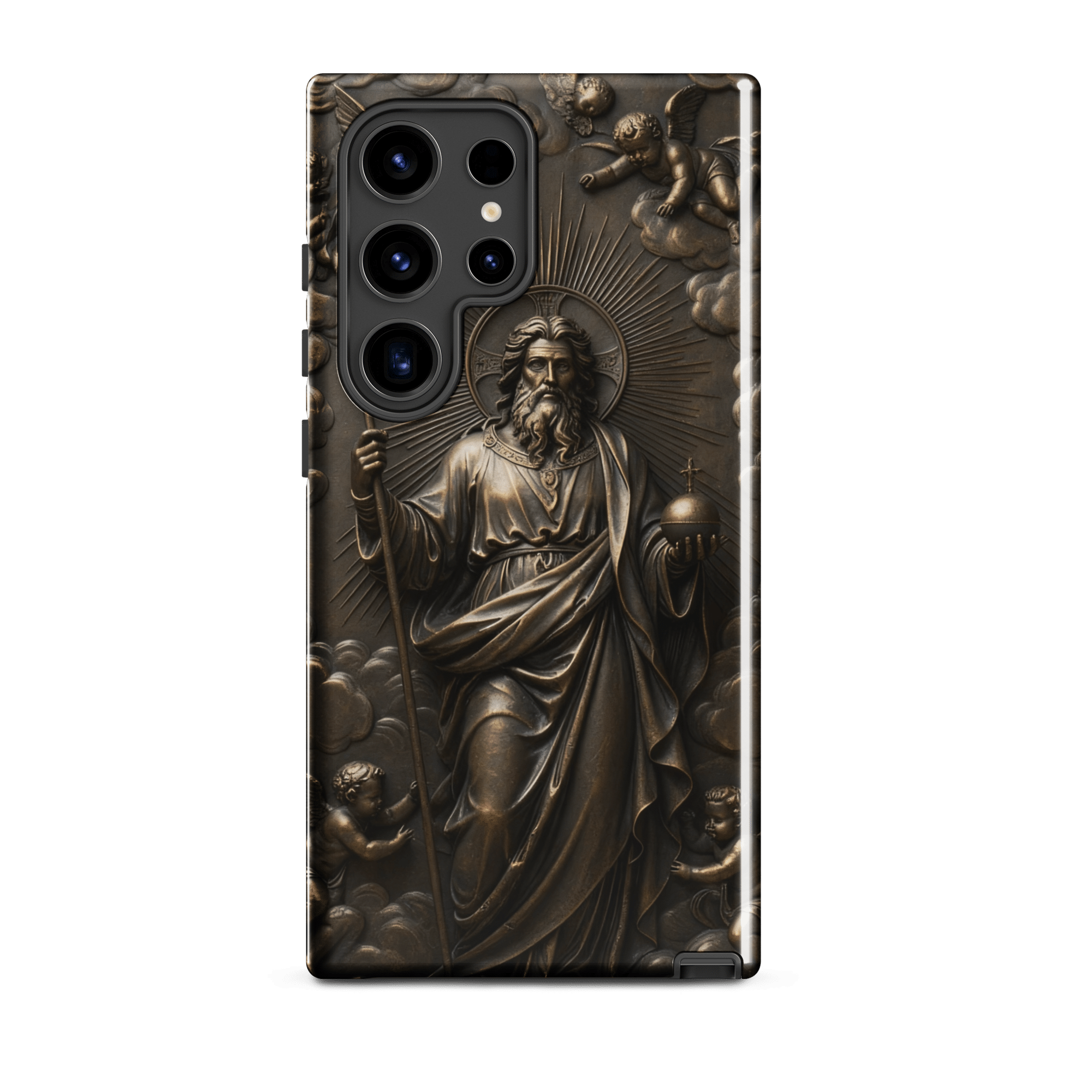 God with Angels in Heaven Tough Samsung Case - Image 4