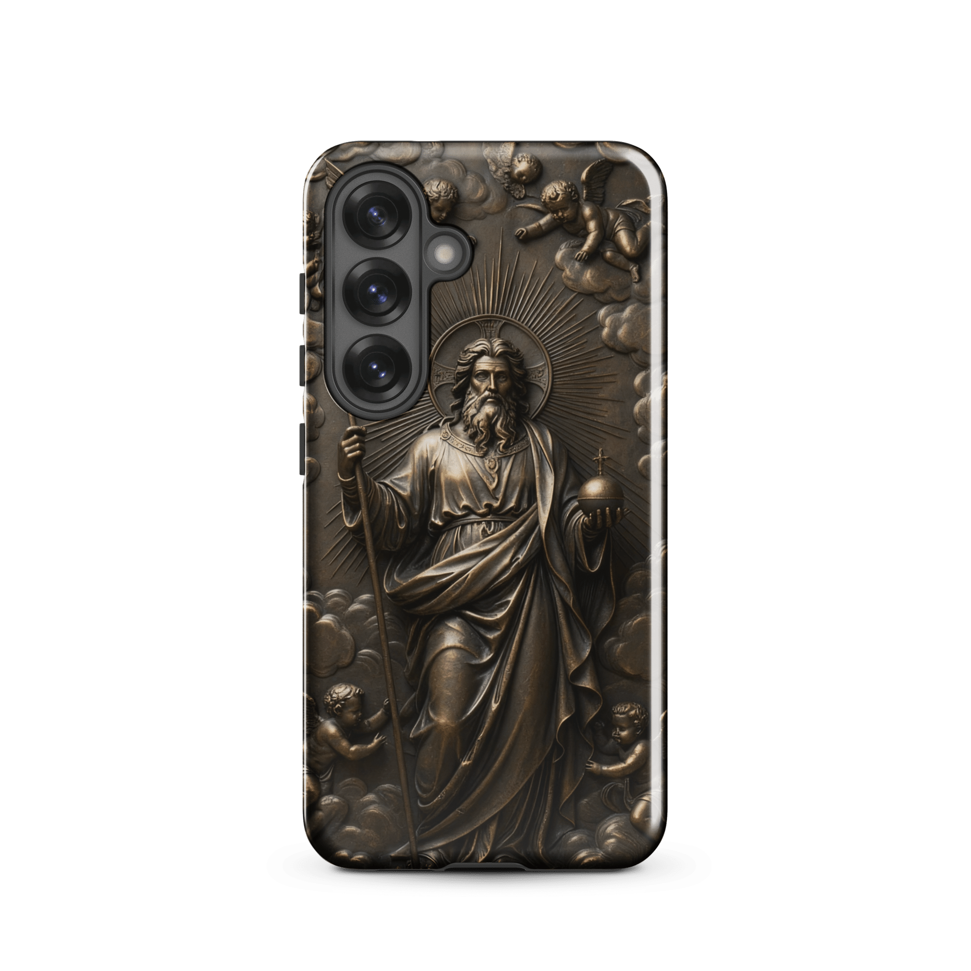 God with Angels in Heaven Tough Samsung Case - Image 3