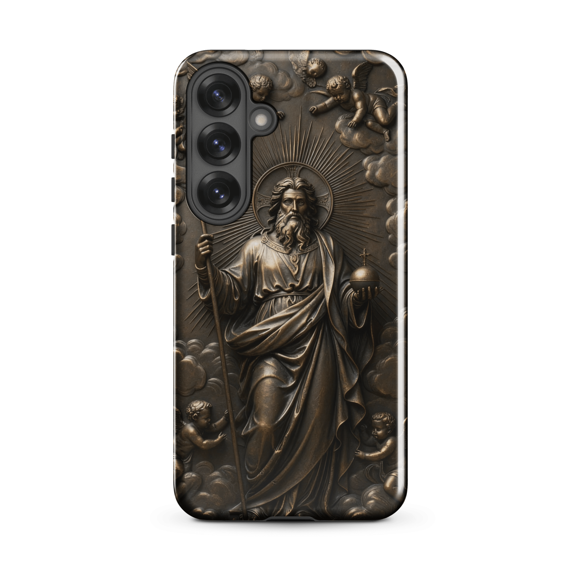 God with Angels in Heaven Tough Samsung Case - Image 2