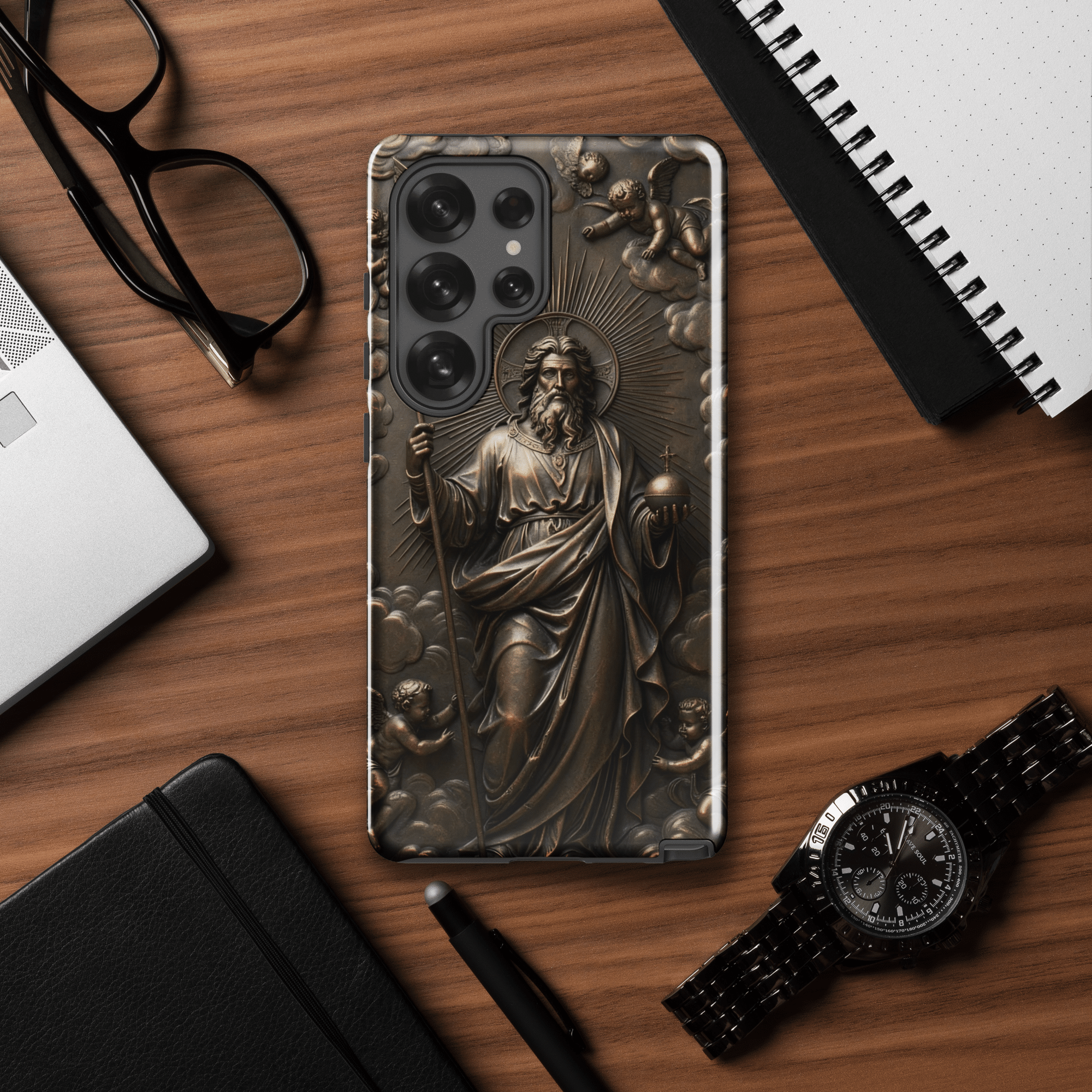 God with Angels in Heaven Tough Samsung Case - Image 11