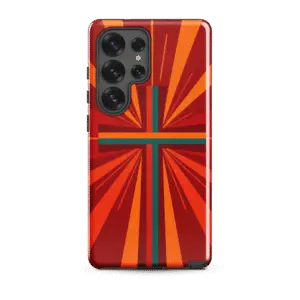 Sunburst Cross Tough Samsung Case