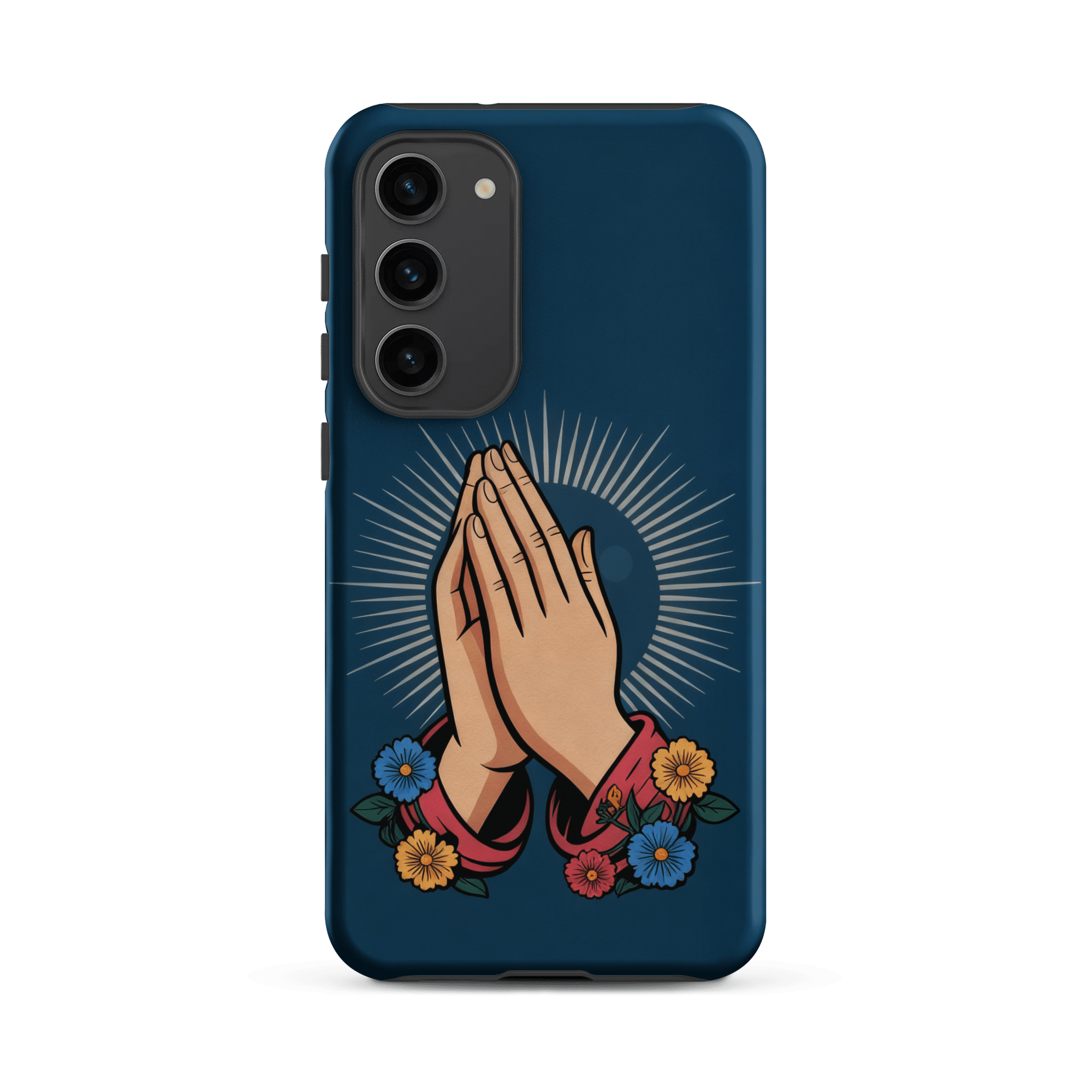 Praying Hands with Flowers Tough Samsung Case - Image 8