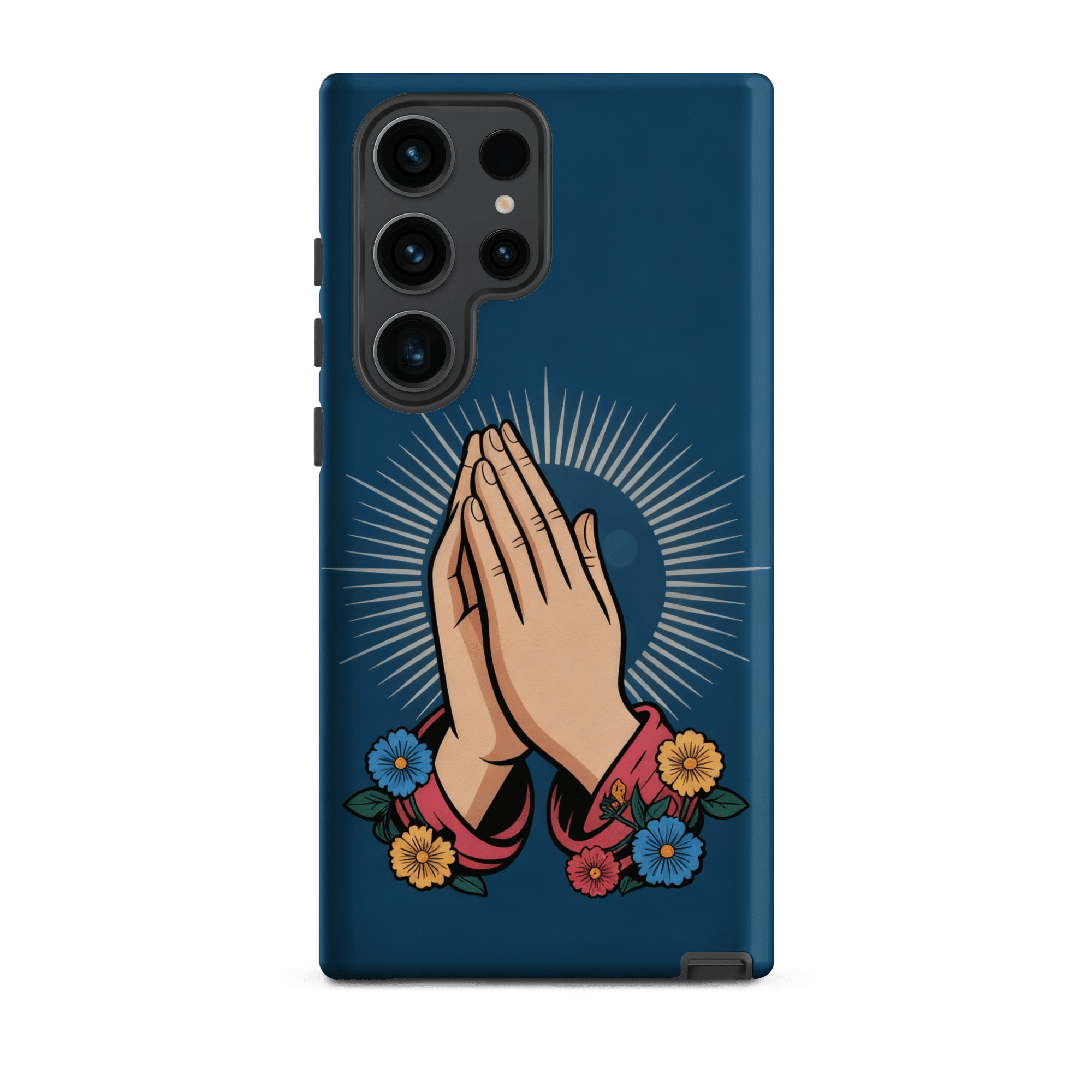 Praying Hands with Flowers Tough Samsung Case - Image 7