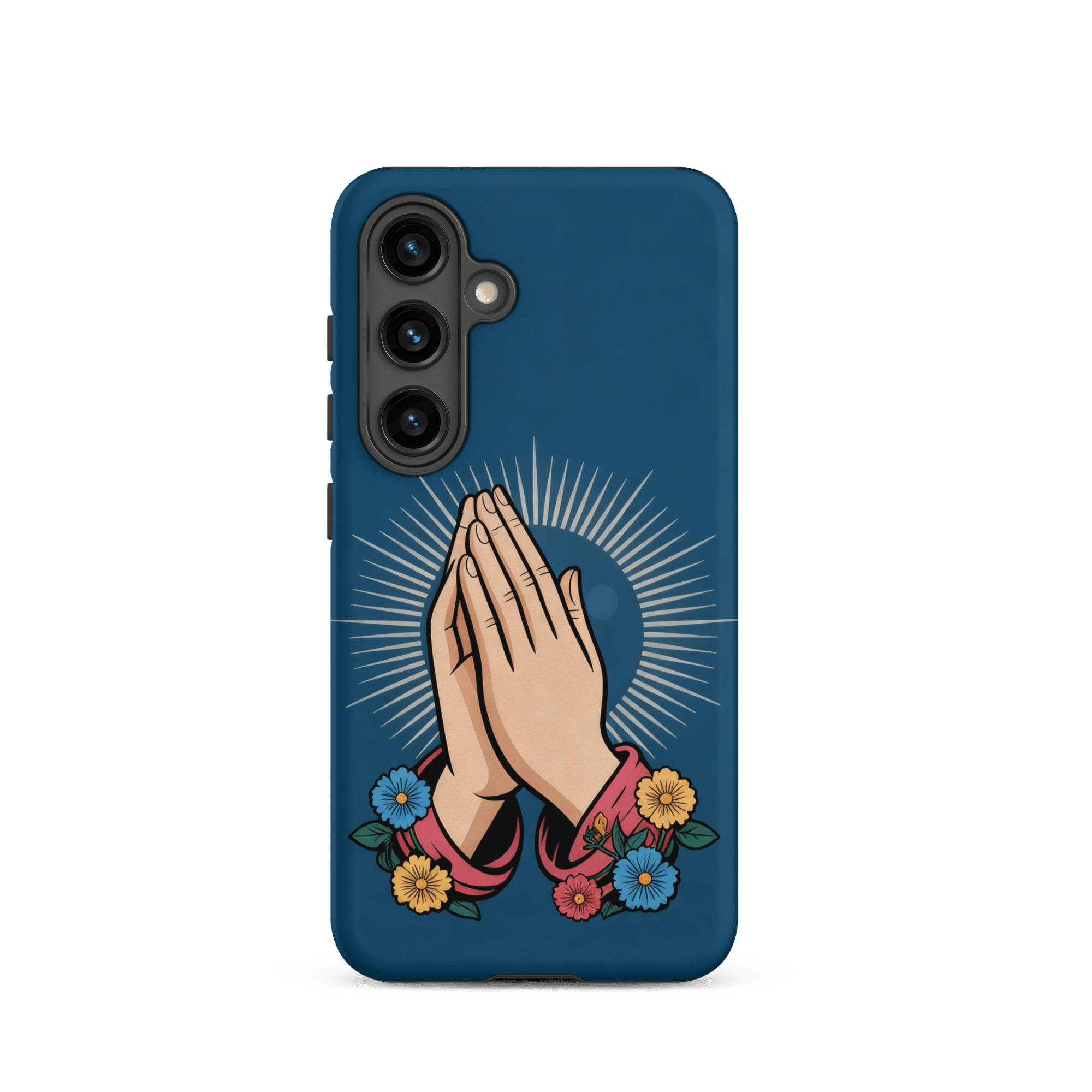 Praying Hands with Flowers Tough Samsung Case - Image 6