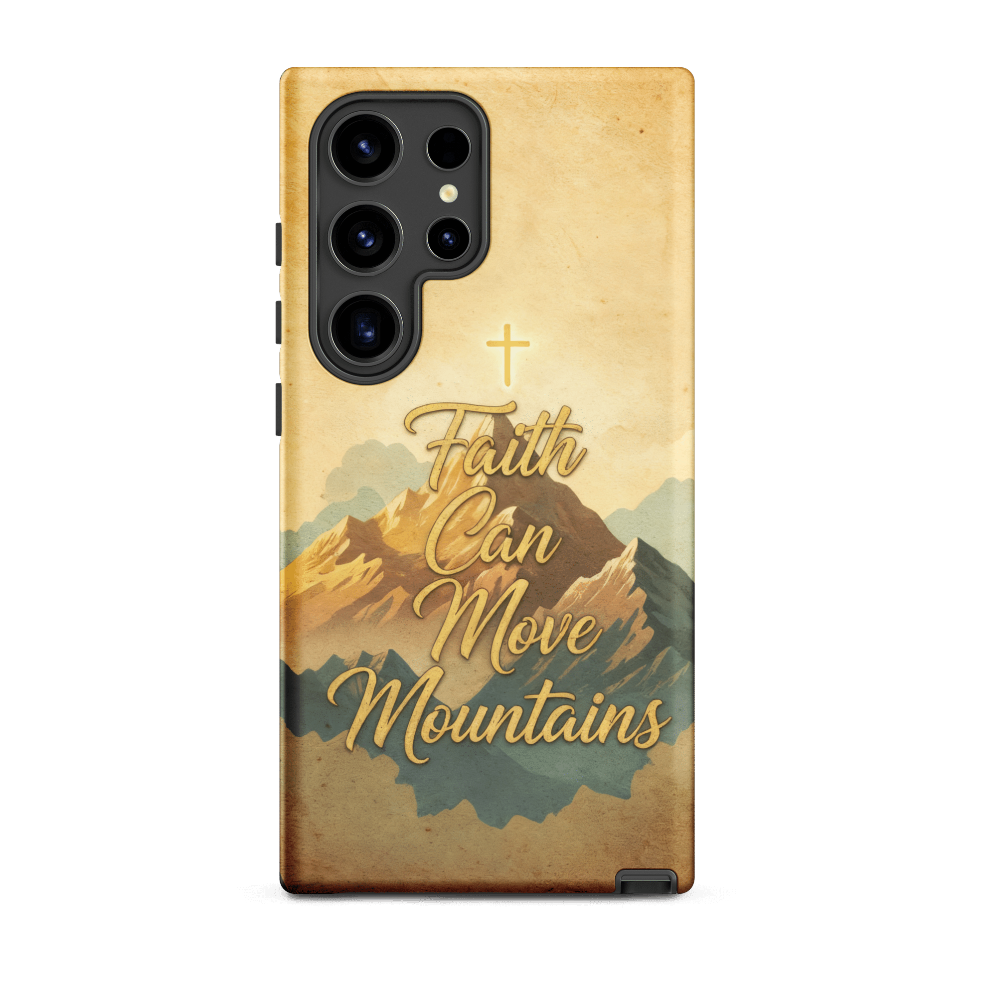 Faith Can Move Mountains Tough Samsung Case - Image 4