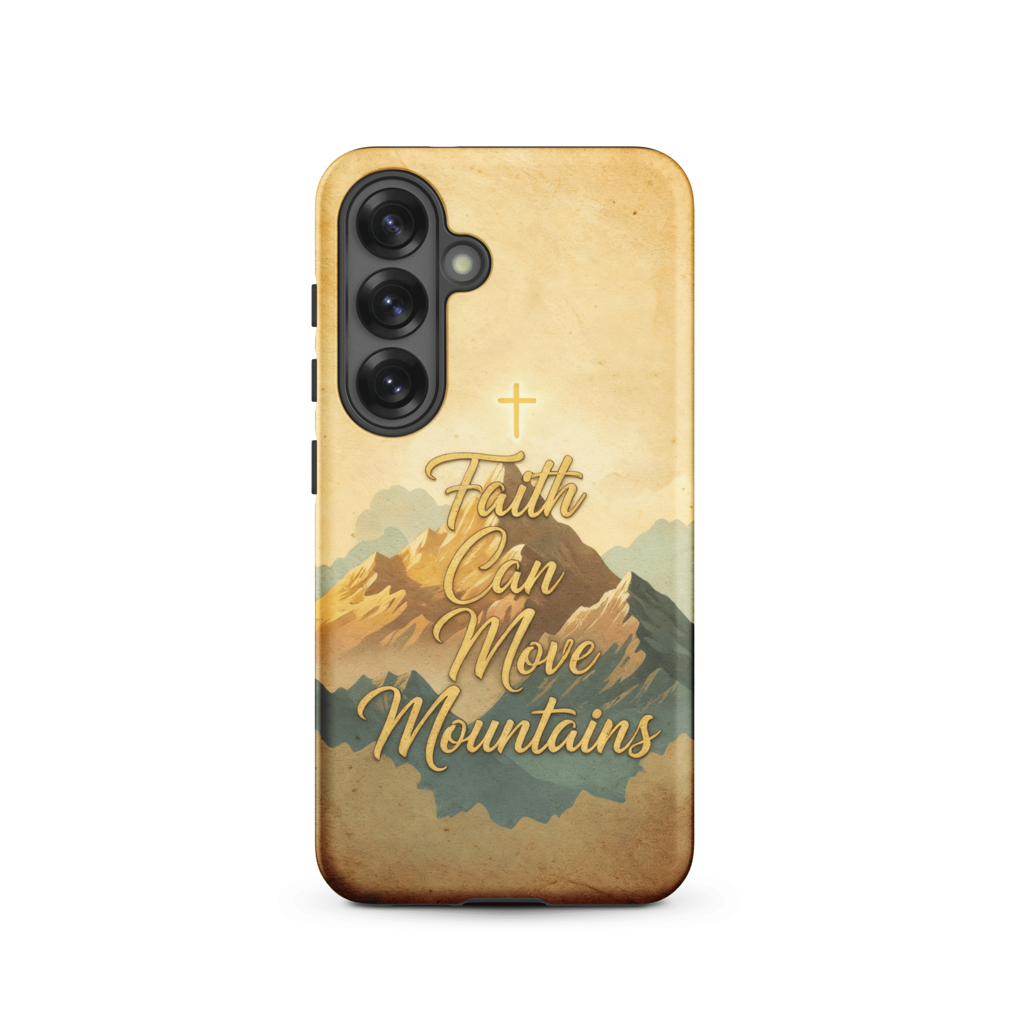 Faith Can Move Mountains Tough Samsung Case - Image 3