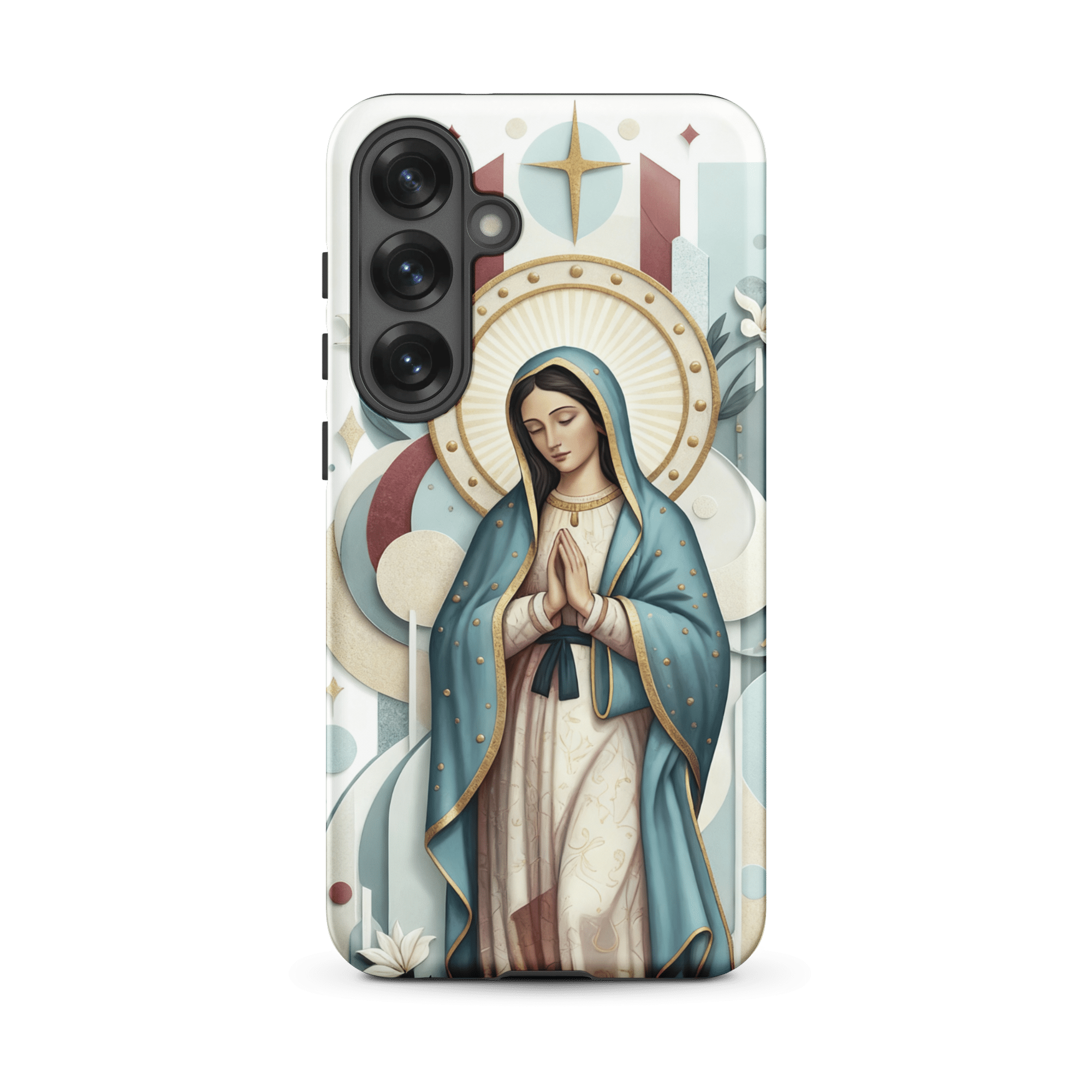 Blessed Mother Mary Pray For Us Tough Samsung Case - Image 3