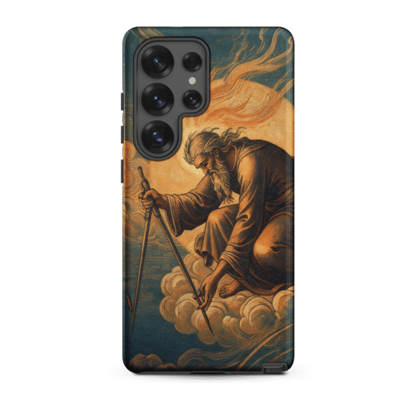 God Creating the World with Compass Tough Samsung Case