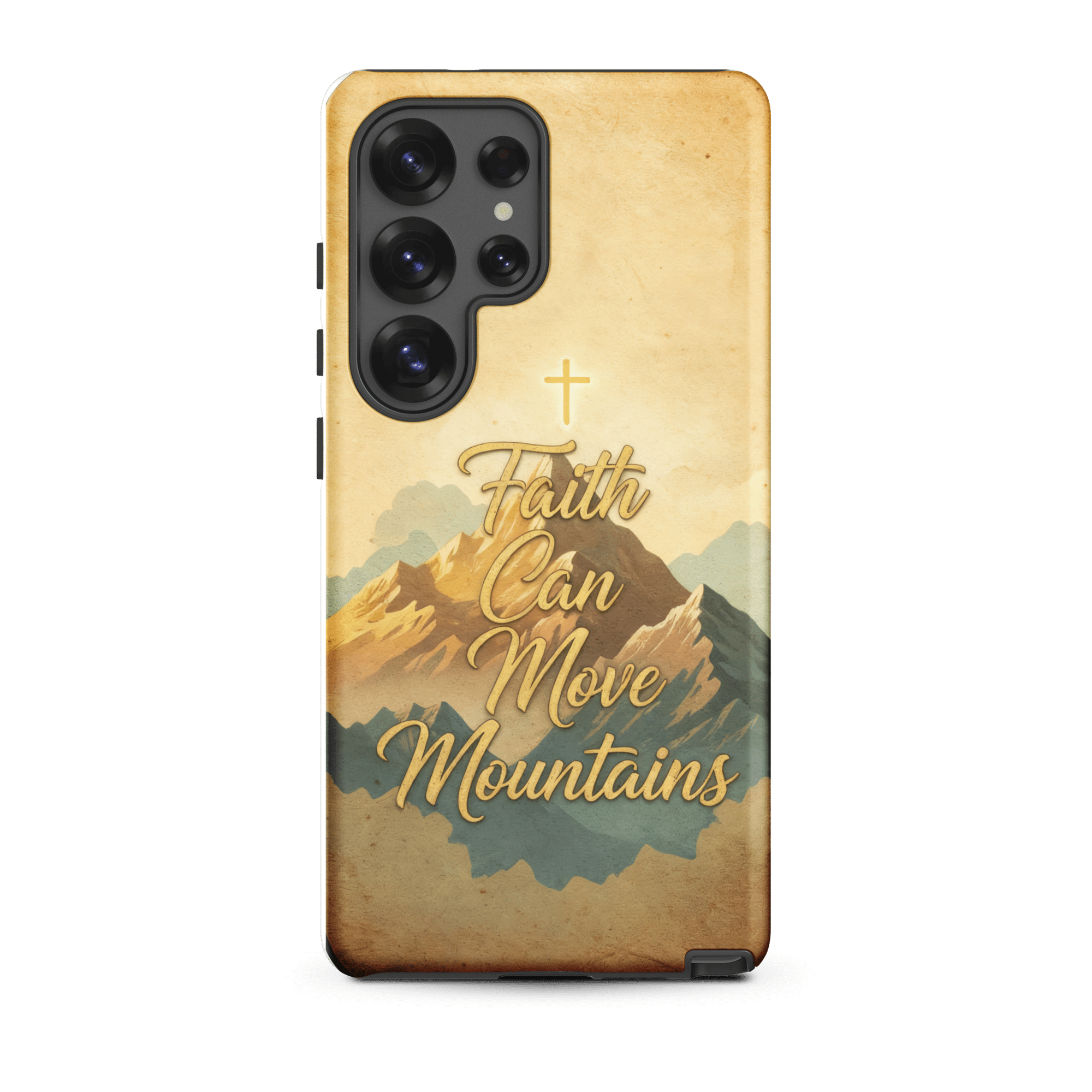 Faith Can Move Mountains Tough Samsung Case - Image 2