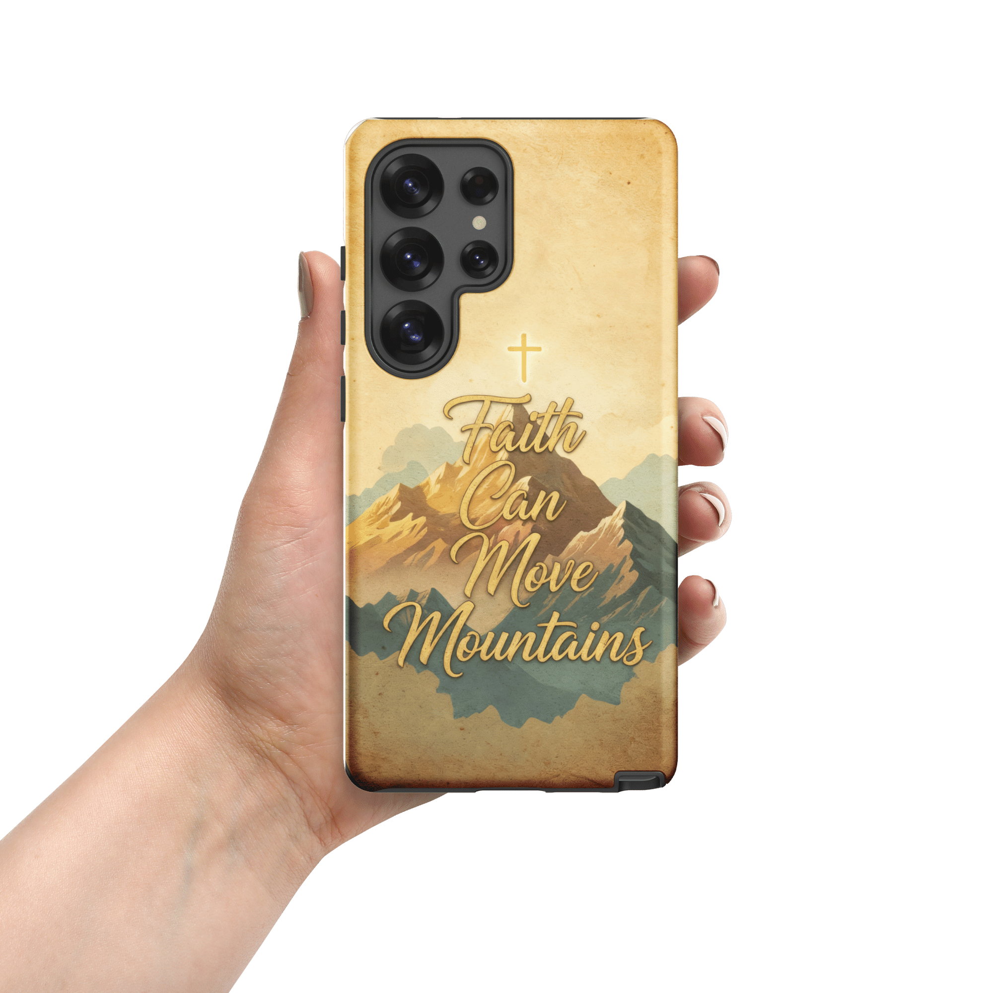 Faith Can Move Mountains Tough Samsung Case - Image 10